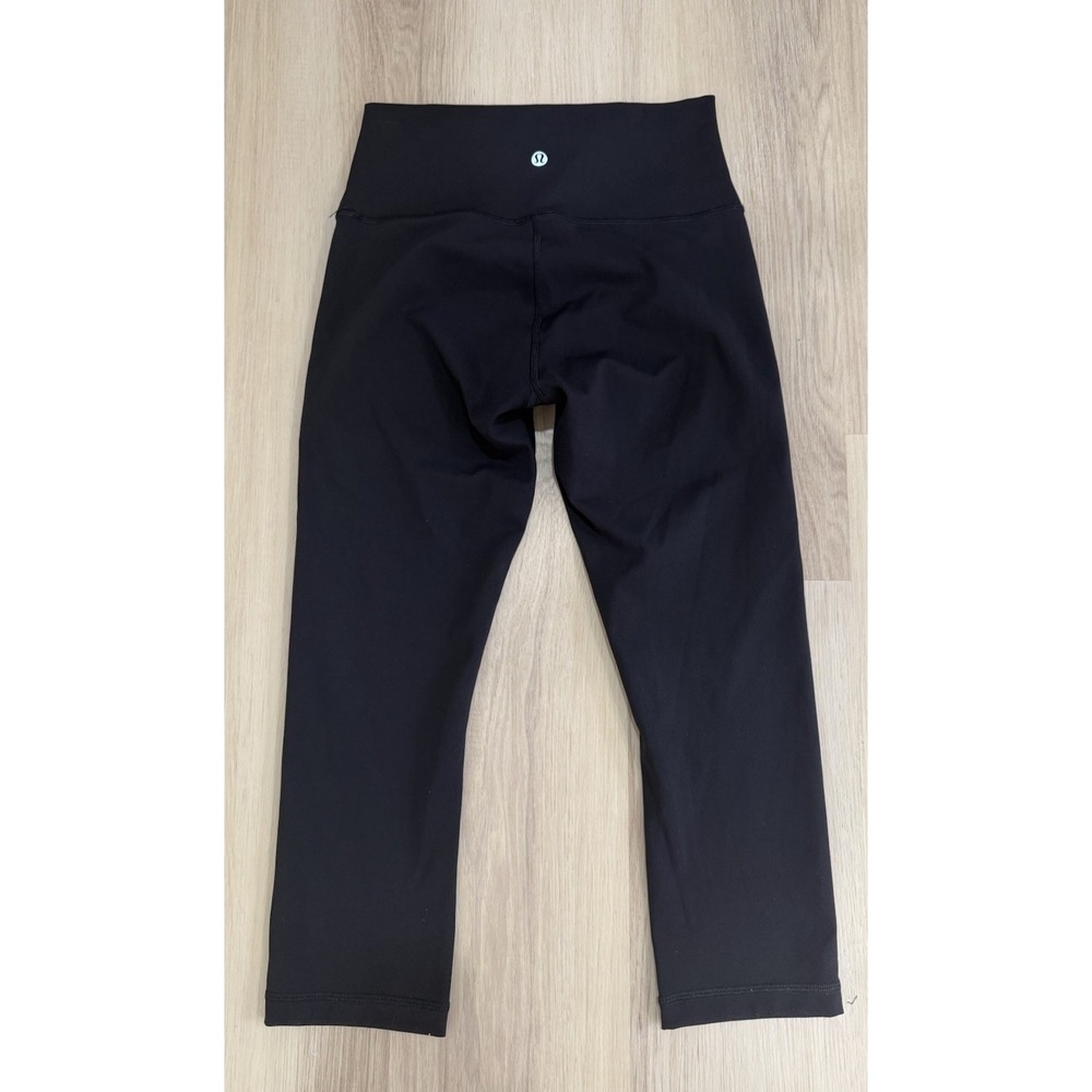 Lululemon Wunder Under Crop Hi-Rise Full On Luxtreme 21" Womens 6 Athletic Black